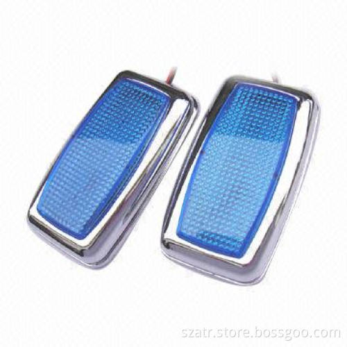 Car Side Blue Color Bulbs, Made of 0.5W High-power and Super Bright Piranha LED